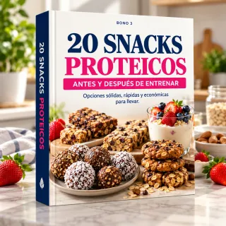 Portada del bono 20 Snacks Proteicos para Antes y Después de Entrenar