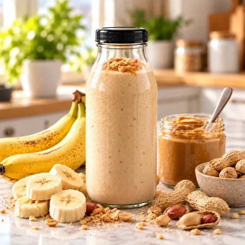 Plátano y Crema de Cacahuate